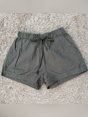 Women's Drawstring Utility Shorts - Olive